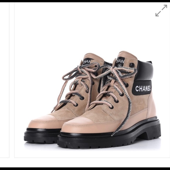 CHANEL LUG SOLE BOOTS - Picture 1 of 7